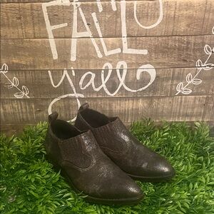 Frye Women’s Billy Shootie Distressed Gray Metallic Boots